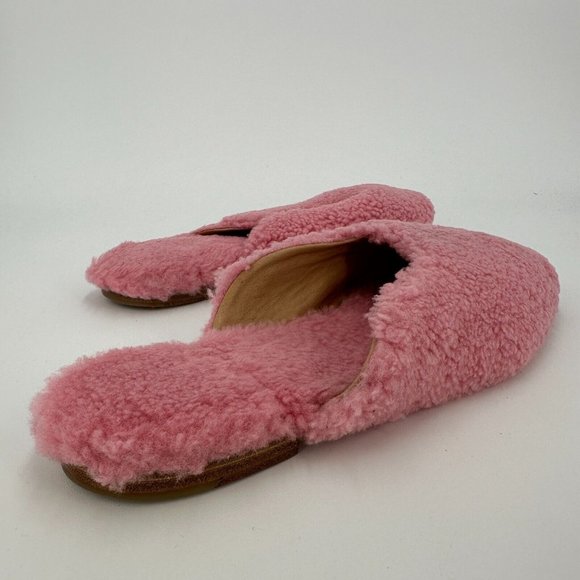 Sleeper Shearling Slide Slippers in Pink sz EU 41 US 10-10.5 Sheepskin NWOT $290 - Picture 2 of 10